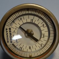 биметален термометър Berger Sannois TV ф115mm, 0/+400°C, 0/+160°C, L-50-175mm, снимка 2 - Резервни части за машини - 35180823