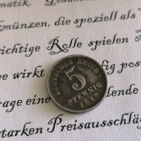 Райх монета - Германия - 5 пфенига | 1917г., снимка 1 - Нумизматика и бонистика - 32482651