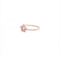 Златен дамски пръстен 1,27гр. размер:56 14кр. проба:585 модел:10066-5, снимка 2 - Пръстени - 38386486