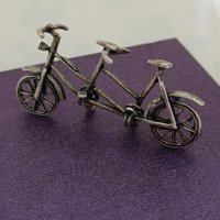 Красиво сребърно двойно колело , снимка 3 - Колиета, медальони, синджири - 43937609