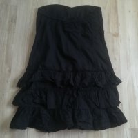 Черна рокля тип бюстие, снимка 1 - Рокли - 28758454