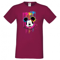 Мъжка тениска Mickey Mouse Painting Подарък,Изненада,Рожден ден, снимка 3 - Тениски - 36577453