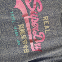 Намалена! Оригинална дамска маркова тениска Superdry vintage logo, L-XL, 42, снимка 8 - Тениски - 36506972