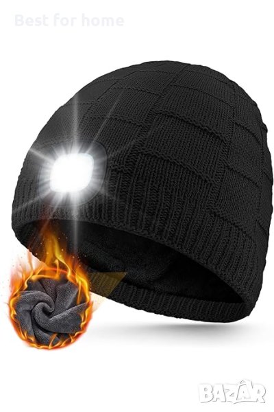Шапка с акумулаторна LED светлина UNBON, снимка 1