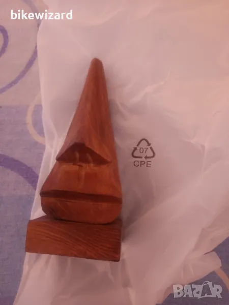 Дървена фигура поставка за очила 17 x 6 см. НОВА, снимка 1