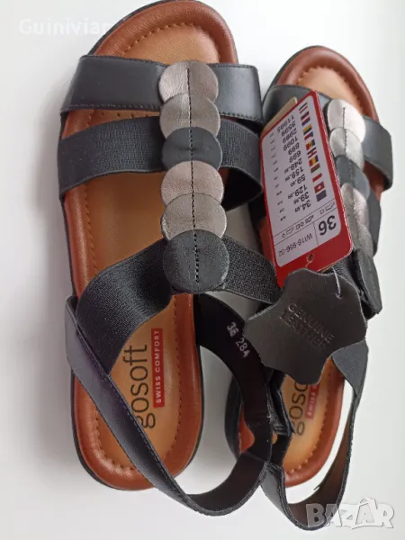 Сандали естествена кожа go soft, снимка 1