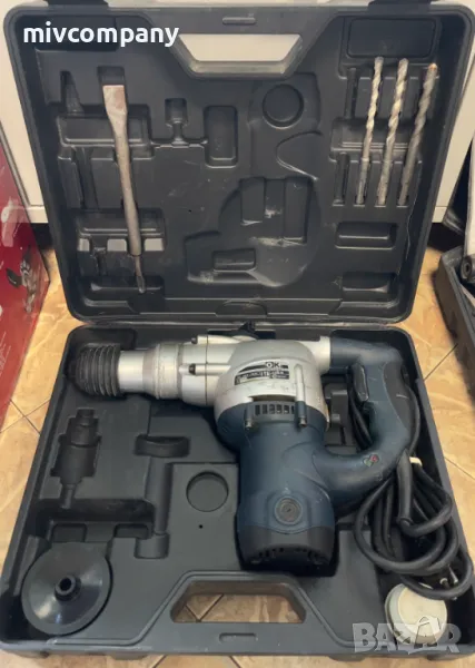 Немски Електрически ПЕРФОРАТОР КЪРТАЧ Професионален в куфар OK EHD 1100 MX, снимка 1