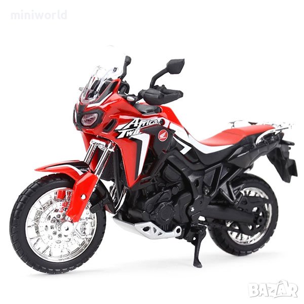 HONDA Africa Twin DCT мотор DAKAR - мащаб 1:18 на Maisto моделът е нов в кутия, снимка 1