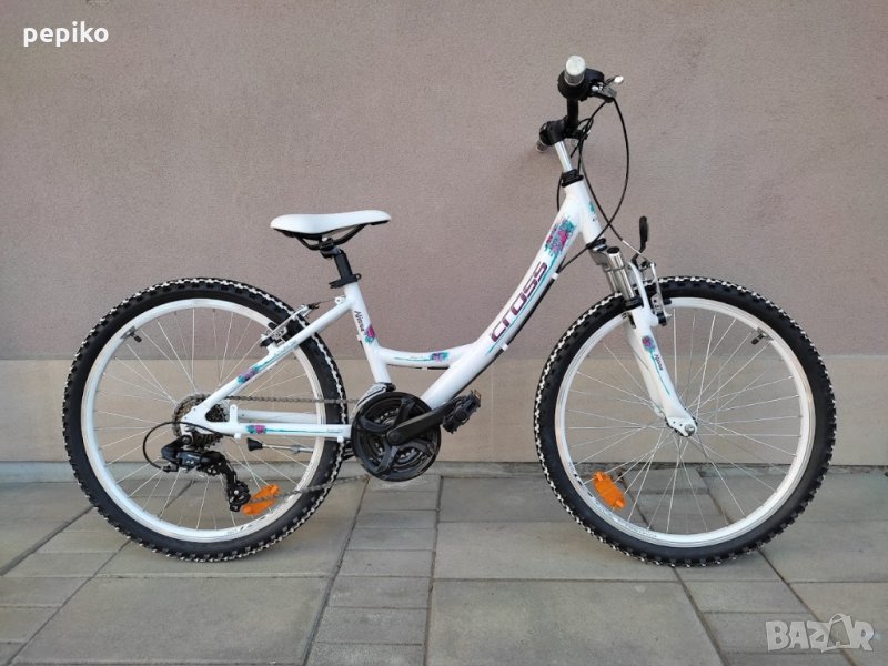Продавам колела внос от Германия алуминиев юношески велосипед ALISSA CROSS 24 цола преден амортисьор, снимка 1