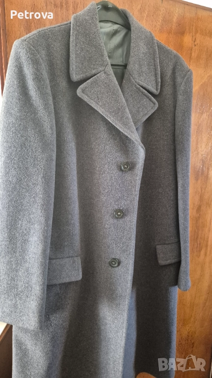 Отлично ново българско  мъжко палто/ мъжки балтон 100 % вълна , снимка 1