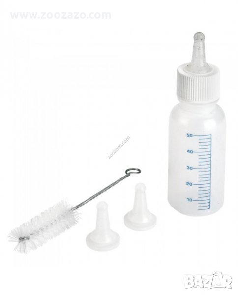 Бутилка с биберон за ръчно хранене на 50мл. - KERBL, снимка 1