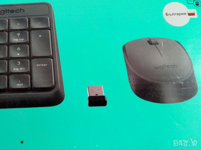 клавиатура и мишка, комплект, безжични Logitech, MK235 Combo, снимка 1