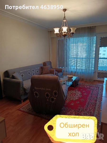 Двустаен обзаведен апартамент под наем, снимка 1