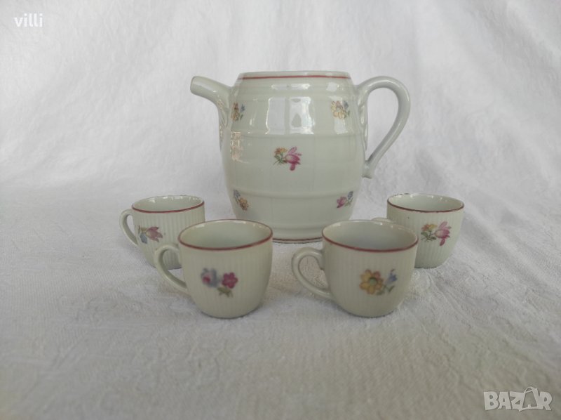Порцеланов сервиз за греяна ракия - СИП, снимка 1