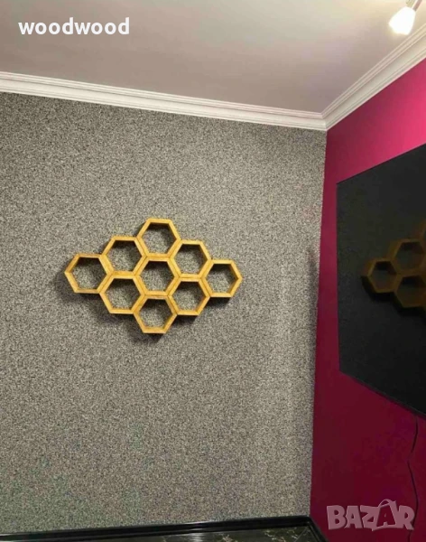 етажерка тип пчелна пита, снимка 1