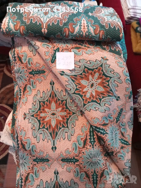 Плат    жакард за покривка, снимка 1