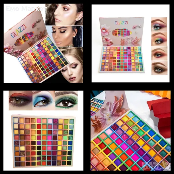 Професионална палитра сенки за очи с 99 различни цветове, снимка 1