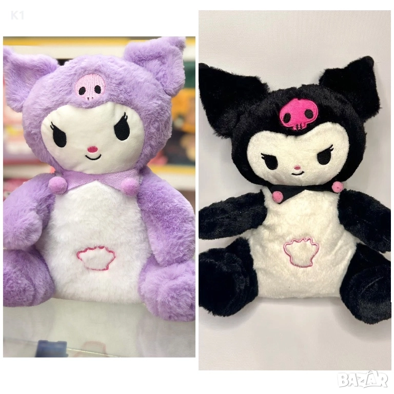 Интерактивна плюшена играчка Дишаща и Музикална Куроми 30см Kuromi, снимка 1