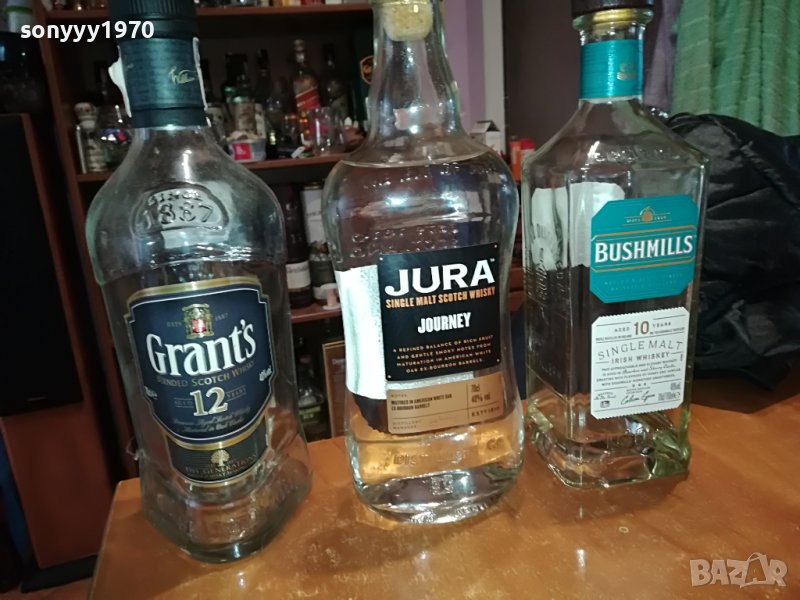 JURA/BUSHMILLS/GRANTS ПРАЗНИ ШИШЕТА 0812221048, снимка 1