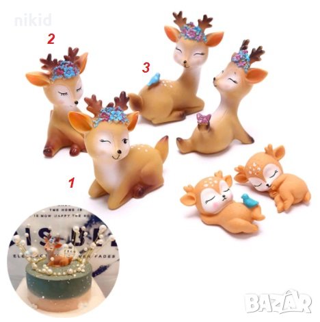 Голяма сърна сърнича пластмасова фигурка за украса торта и др, снимка 1