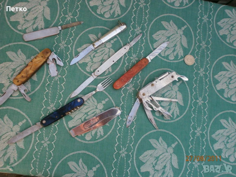 Стари сгъваеми  ножове, снимка 1