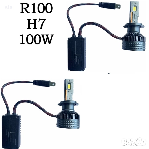 Диодни крушки R100, H7, 12V/24V, снимка 1