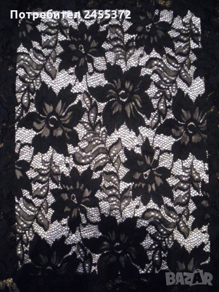 Промо оферта: Луксозно дантелено боди с мотиви на цветя, с дълъг ръкав, размер S, снимка 1