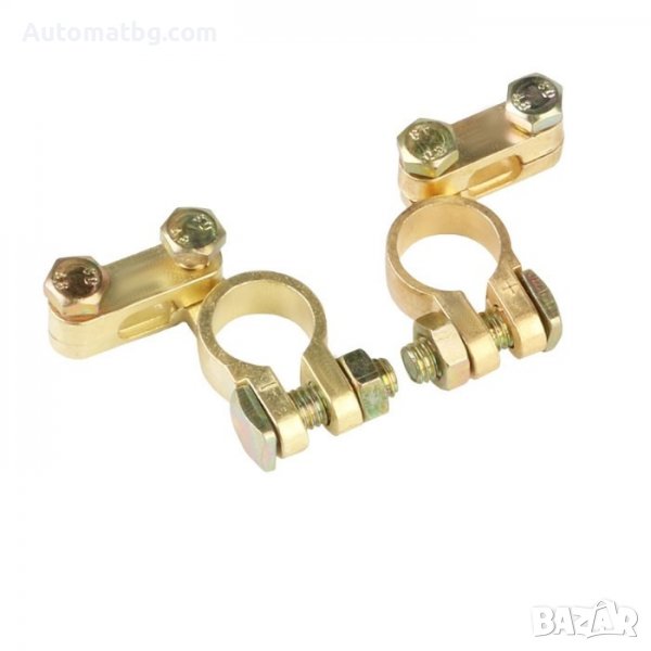Комплект клеми Automat, Клеми месингови, 2 броя, 300A, снимка 1