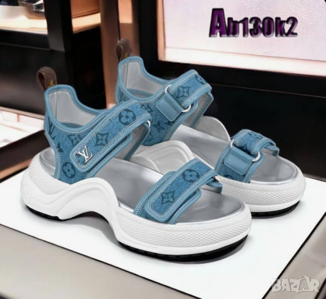 дамски сандали на платформа louis vuitton , снимка 1