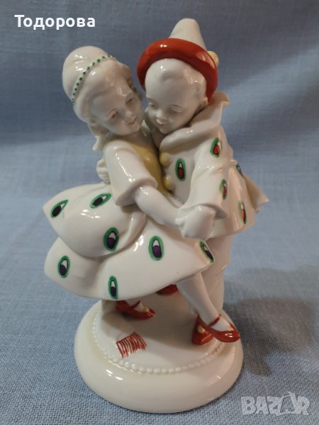 Старинна порцеланова фигура-Katzhütte -Thuringia, снимка 1