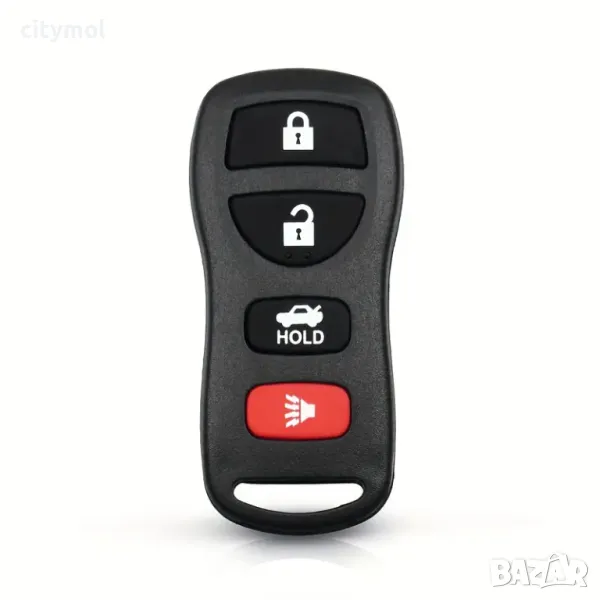 Кутийка за дистанционно с 4 бутона за NISSAN&INFINITI Xterra Titan Armada Frontier Quest FX35 FX45 , снимка 1