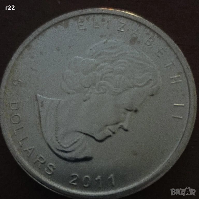 Сребро Канада 5 долара, снимка 1