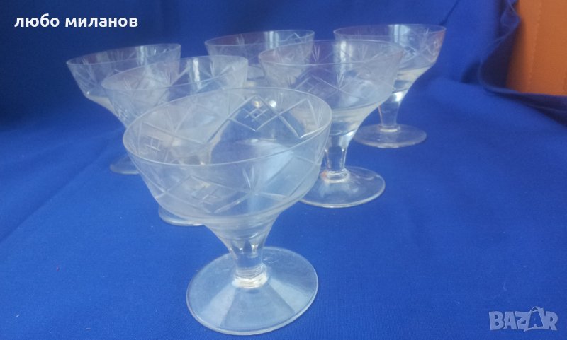 Кристални чаши за алкохол, шампанско 6 бр, снимка 1