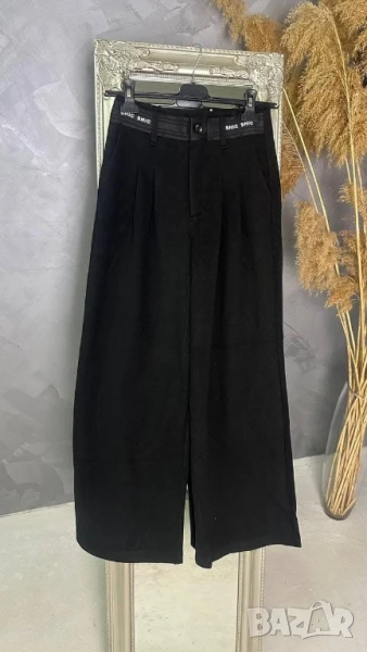 плътен панталон с ефектна талия , снимка 1