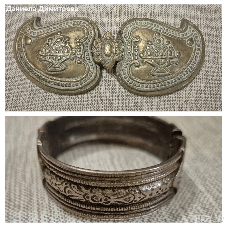 Два посребрени възрожденски артикула, снимка 1