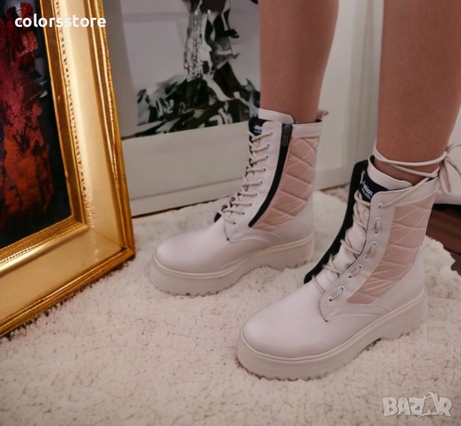 Равни боти - бежови - NB24, снимка 1