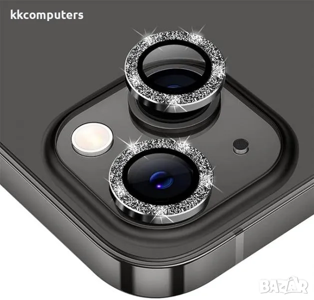 Camera Lens Shine за iPhone 13 Pro / 13 Pro Max / Черен / Баркод : 2403754, снимка 1