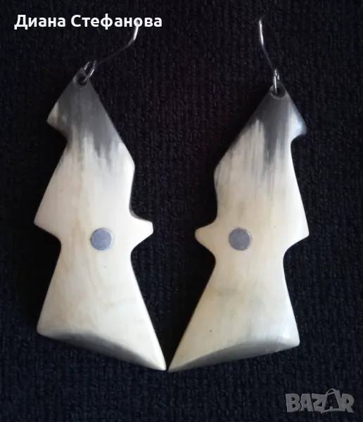 Сребърни обеци проба 925, снимка 1
