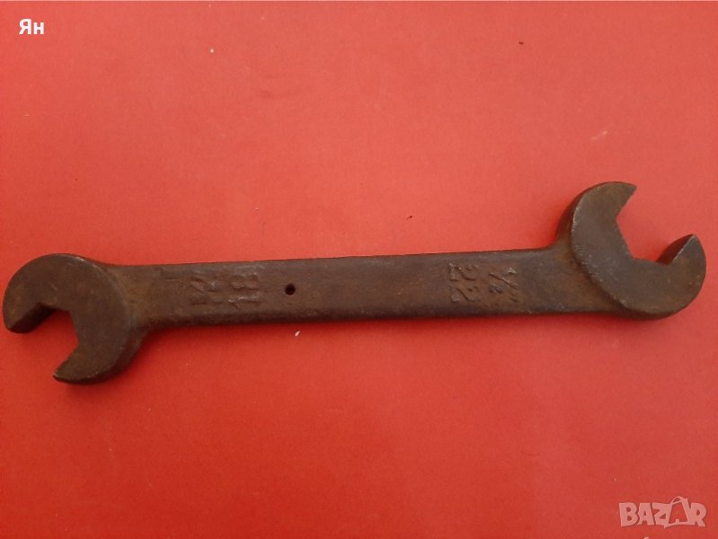 Английски Стар Стоманен Гаечен Ключ-18/22мм от 1950-те , снимка 1