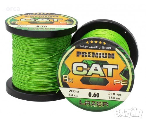 Плетено влакно за риболов на сом - Lazer Premium Cat 8X, снимка 1