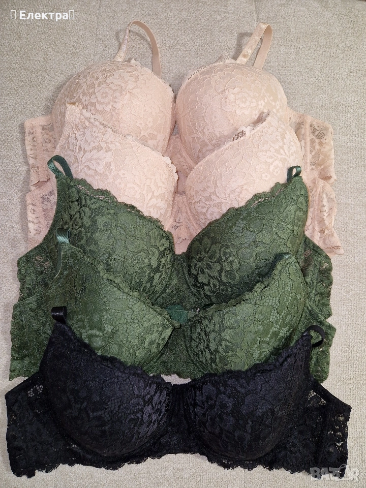 Лот 5 големи сутиена чашка D, подгръдна 105 см, снимка 1