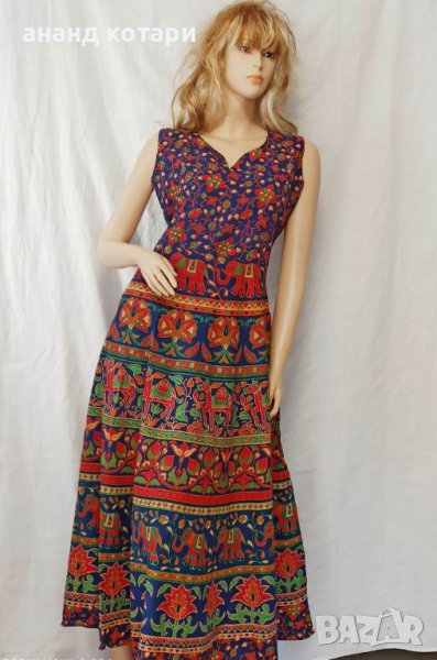 Индийска памучна рокля ”Мандала” 21-25, снимка 1