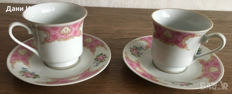 Комплект от 2 бр. чаши за чай - китайски порцелан, снимка 1