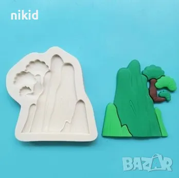 Хълм планина скала силиконов молд форма фондан шоколад декор торта украса, снимка 1