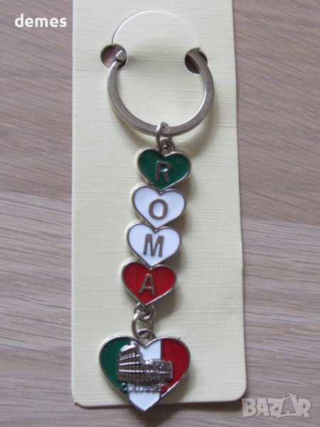 Метален ключодържател от Рим, Италия, снимка 1