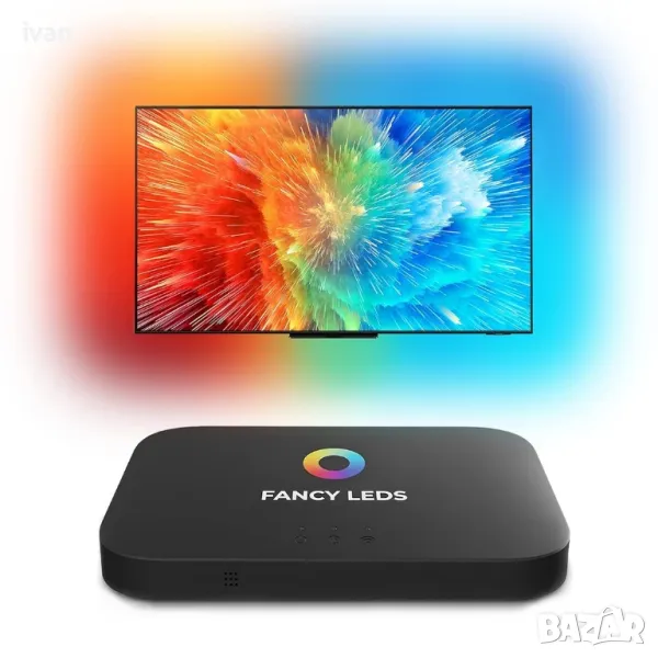 намаление Fancy Sync Box Амбиентно синхронизирано TV осветление HDMI 2.0 (56" To 65"), снимка 1
