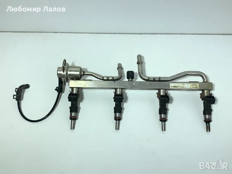 Горивна рейка с клапан и дюзи за Опел Астра Opel Astra 1.6 0260151220 0280158108, снимка 1