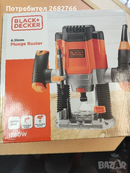 оберфреза black decker kw1200e-qs, снимка 1