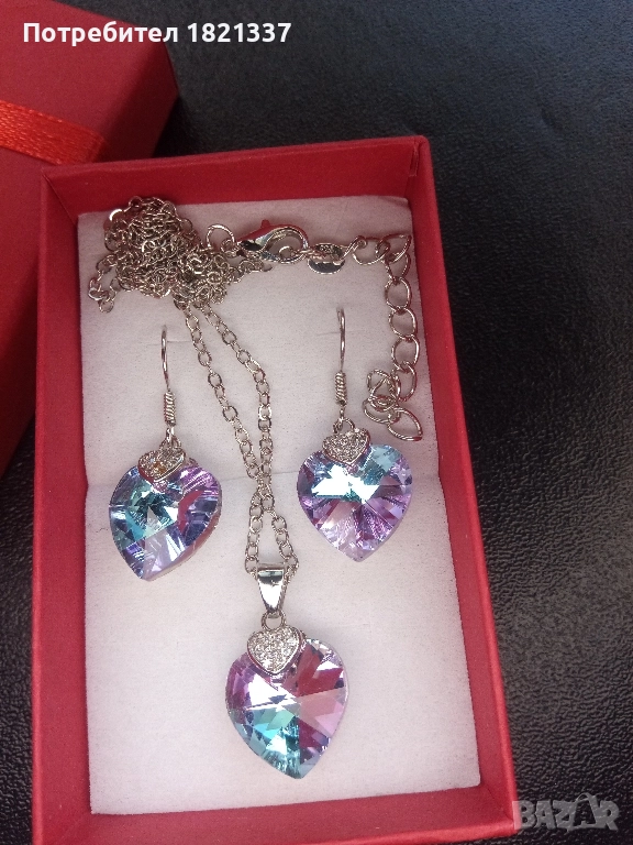 Комплект колие и обици , снимка 1