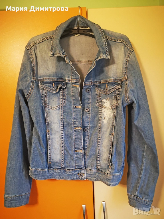 Дамско дънково яке, снимка 1